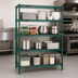 Thumbnail image #3 for Valu-Gard 4-Tier Starter Wire Shelving Unit, 72W x 24D x 74H, Green Epoxy