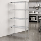 Thumbnail image #3 for Metro Super Erecta 5N527C Stationary Starter Wire Shelving Unit, 30 x 24 x 74 Inches, 5 Shelves, Chrome Finish