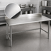 Thumbnail image #3 for Eagle Spec-Master 144-Inch x 36-Inch Stainless Steel Work Table with 4-1/2-Inch Backsplash and Tubular Base