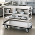 Thumbnail image #3 for Stainless Steel Queen Mary Utility Cart, 3-Shelf, 62 x 28 x 38.5 Inches