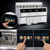Thumbnail image #3 for Henny Penny F5 4-Well Electric Open Fryer with Built-In Filtration and 30 lb Vats