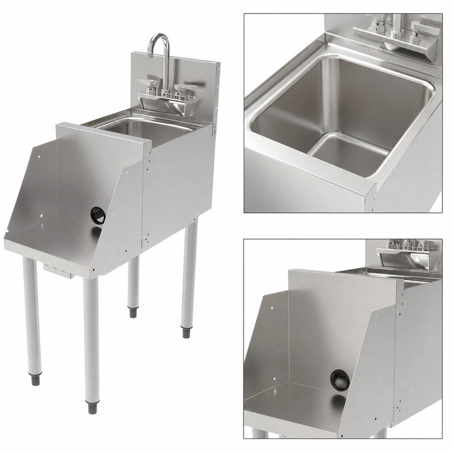 18 Gauge Stainless Steel Dump Sink