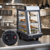Thumbnail image #3 for CAC China 19-Inch Wide Countertop Heated Food Display Merchandiser with 3 Adjustable Shelves and 2 Glass Doors
