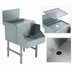 Thumbnail image #3 for Advance Tabco Prestige 12-Inch Wide Stainless Steel Blender Station with Drainboard Top and Recessed Shelf