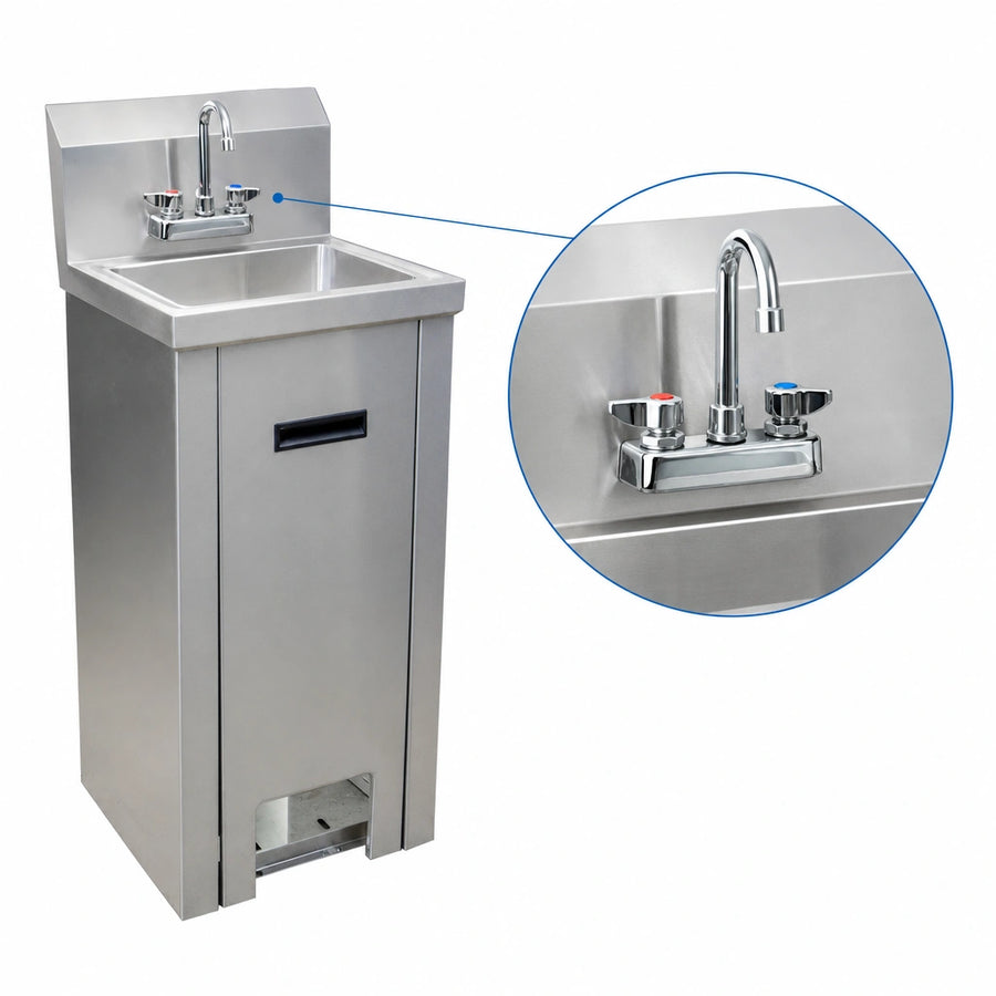 Included Splash-Mount Faucet