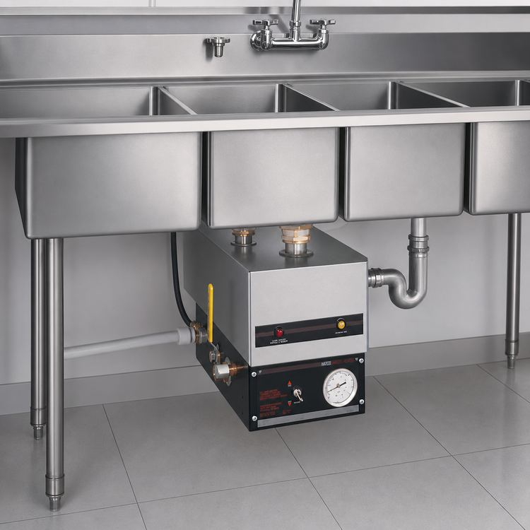 Product image #3 for Hatco Undersink Sanitizing Sink Heater for 3- or 4-Compartment Sinks, 6 kW, 240V, 3-Phase