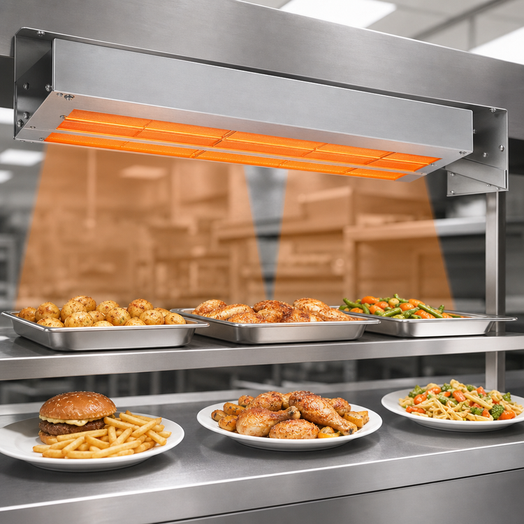 Product image #3 for Nemco 60-Inch Dual Infinite-Control Infrared Strip Heater, 240V