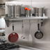 Thumbnail image #3 for 72 Inch x 18 Inch Wall-Mounted Stainless Steel Shelf with Pot Rack