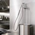 Thumbnail image #3 for T&S Brass B-0606 Wall-Mount Pot and Kettle Filler Faucet with Hook Nozzle, 68-Inch Hose, and Vacuum Breaker