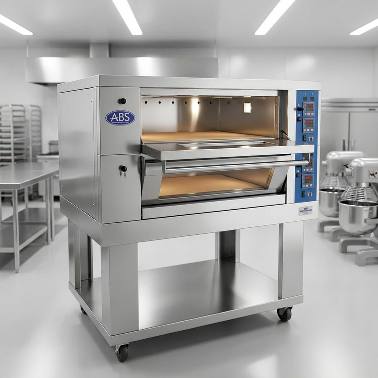 Product image #3 for American Baking Systems ABSEDO-282 Two-Deck Electric Deck Oven with Ceramic Stone Hearths