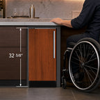Thumbnail image #3 for Summit Commercial Summit Appliance BIM44GIFADA ADA 15-Inch Built-In/Freestanding Air-Cooled Cube Ice Maker, 45 lb/Day, 25 lb Bin
