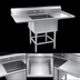 Thumbnail image #3 for Eagle Spec-Master One-Compartment Freestanding Sink with Dual Drainboards, 70 x 35 Inches, 14-Gauge Stainless Steel