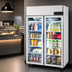 Thumbnail image #4 for 2-Section Glass Door Reach-In Refrigerator, 43.2 Cu. Ft., Top-Mount Self-Contained, Stainless Steel