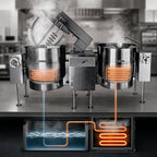 Thumbnail image #3 for Crown ELTM-100-2 Twin 100 Gallon Electric Tilting Mixer Kettles