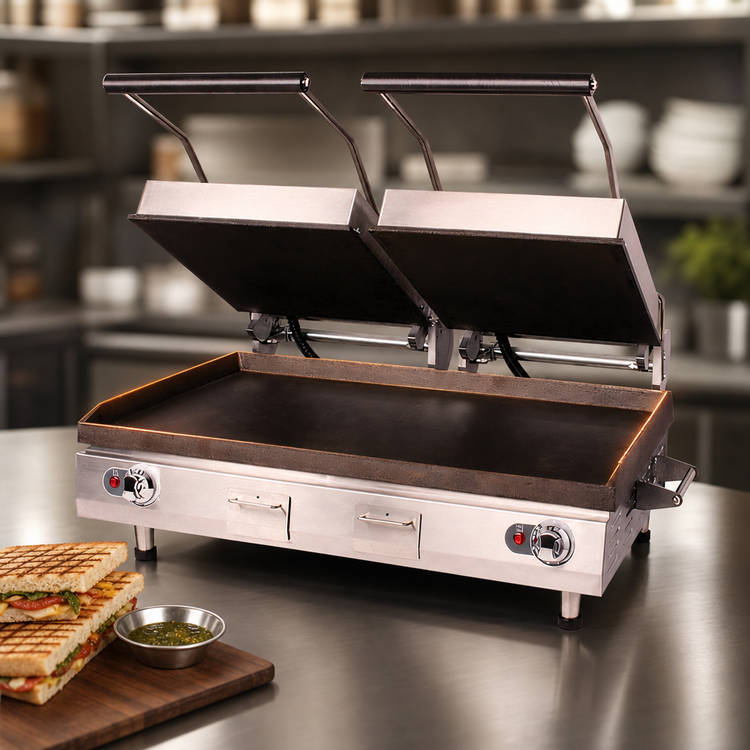 Product image #3 for Star Pro-Max 2.0 28-Inch Smooth Cast Iron Countertop Panini Sandwich Grill