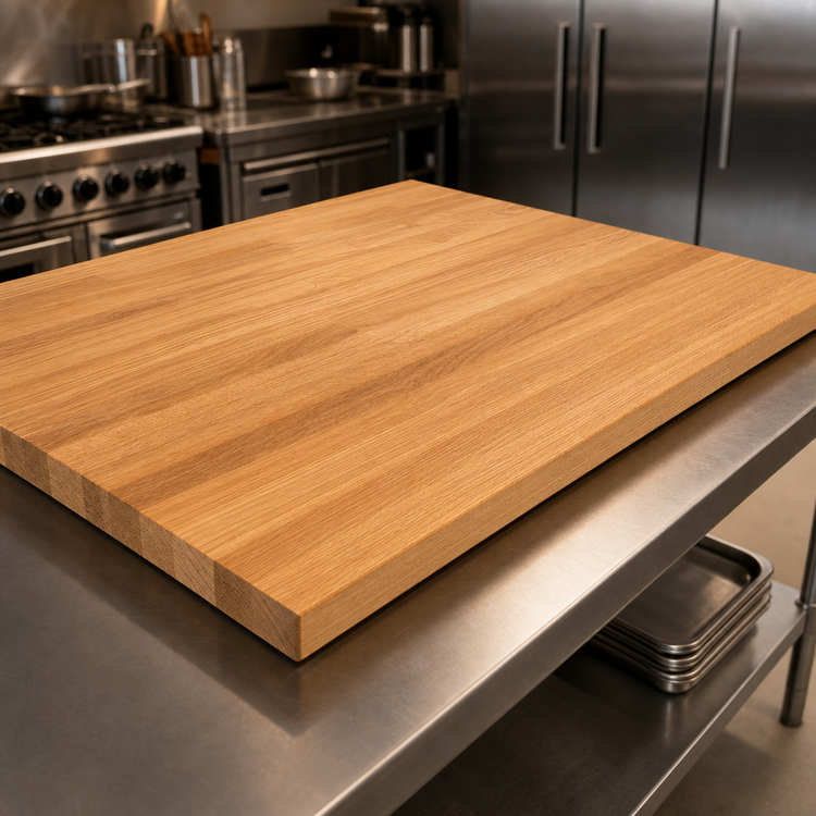 Product image #3 for Appalachian Blended Edge Grain Red Oak Island Countertop, 120 x 42 x 1-1/2 Inch, Penetrating Oil Finish
