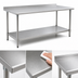 Thumbnail image #3 for Eagle Group BlendPort Deluxe Series Stainless Steel Work Table with Adjustable Undershelf, 48 x 30 Inches
