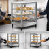 Thumbnail image #3 for Nemco 6455-2 Countertop Pass-Thru Heated Food Merchandiser with 3 Shelves