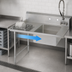 Thumbnail image #3 for John Boos 60 Inch Straight Soiled Dish Table with Left-to-Right Operation and Pre-Rinse Sink