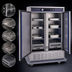 Thumbnail image #3 for Carter-Hoffmann PHB975HE Mobile Two-Door Refrigerated Cabinet with Adjustable Universal Slides
