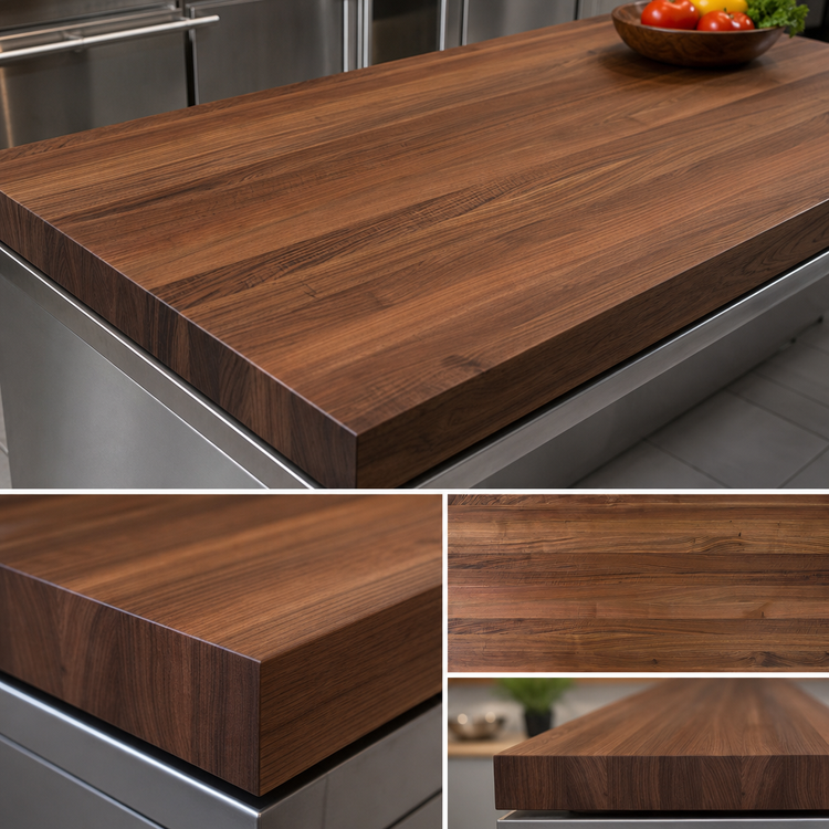 Product image #3 for Boos Block American Black Walnut Edge Grain Kitchen Countertop, 48 x 32 x 2-1/4 Inch, Flat, Penetrating Oil Finish