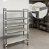 Thumbnail image #3 for Cambro Camshelving Elements XTRA 18-Inch D x 60-Inch L x 80-Inch H 5-Tier High-Density Top Rail Mobile Starter Unit