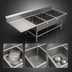 Thumbnail image #3 for John Boos Pro-Bowl 3-Compartment Bakery Sink with Left Drainboard