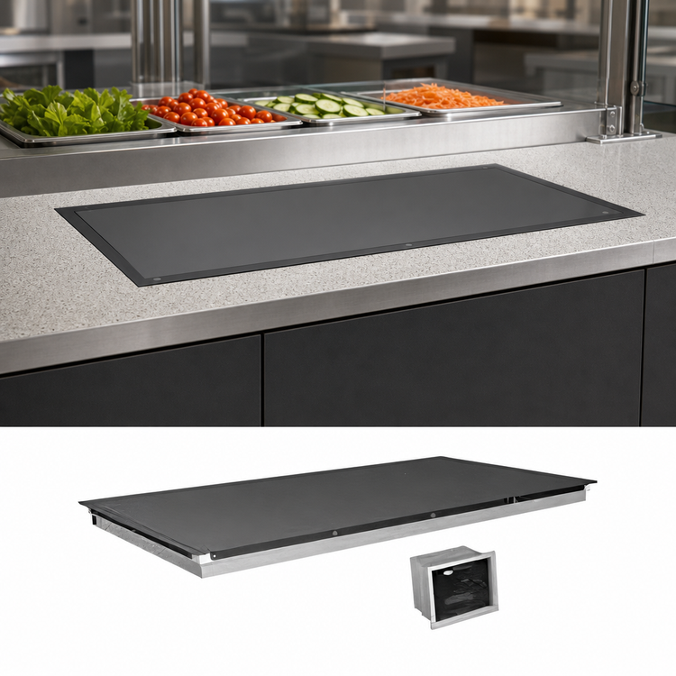 Product image #3 for Hatco Built-In Flush Top Cold Shelf, 36-Inch x 24-Inch, Remote Refrigeration, Hardcoat Aluminum