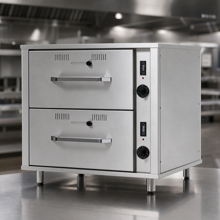 Product image #3 for Eagle RedHots Freestanding Narrow-Width 2-Drawer Warming Drawer, 240V