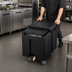 Thumbnail image #4 for Cambro SlidingLid Mobile Ice Caddy, 125 lb. Capacity, Black