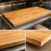 Thumbnail image #3 for John Boos Appalachian Red Oak Blended Edge Grain Island Countertop, 96 x 48 x 1-3/4 Inch, Penetrating Oil Finish