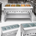 Thumbnail image #3 for 5-Well Gas Dry Heat Steam Table with Open Shelf Base and Cutting Board