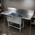 Thumbnail image #3 for John Boos Pro-Bowl 2-Compartment Sink with Left and Right 24-Inch Drainboards, 20 x 20 x 12 Bowls, 14-Gauge Stainless Steel