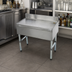 Thumbnail image #3 for Advance Tabco Underbar Basics Freestanding Stainless Steel Underbar Drainboard, 18 x 21 x 33 Inches, 4-Inch Backsplash