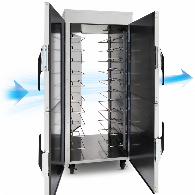Product image #4 for Vulcan Pass-Thru Mobile Heated Holding and Transport Cabinet, 30 Full-Size Sheet Pan Capacity