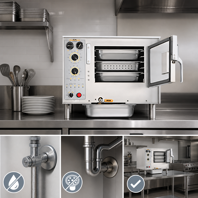 Product image #3 for AccuTemp Steam'N'Hold Boilerless Convection Countertop Steamer, 3-Pan Electric Connectionless Unit
