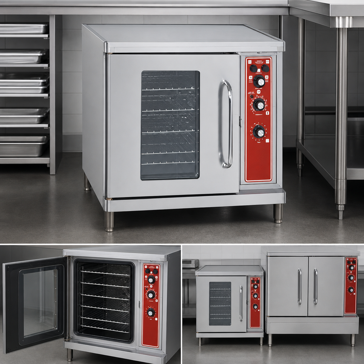 Product image #3 for Blodgett Premium Series CTB Half-Size Electric Convection Oven Base Section, Single Deck, 5-Pan Capacity