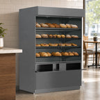 Thumbnail image #3 for Structural Concepts Addenda® PC3982 High-Profile Self-Service Non-Refrigerated Pastry Display Case, 41"W, 4-Shelf, Straight Glass, Mirrored Ends