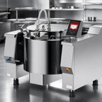 Thumbnail image #3 for Firex (Middleby) Cucimix UCBTE034ACV1 34-Gallon Electric Tilting Pressure Braising Pan with Automatic Mixer and 7-Inch Touchscreen