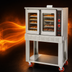 Thumbnail image #4 for American Range Majestic Full-Size Single-Deck Standard Depth Gas Convection Oven with 50/50 Glass Doors