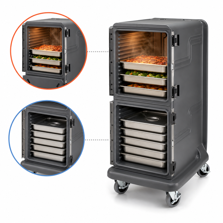 Product image #3 for Cambro Pro Cart Ultra Hot/Passive Food Pan Carrier, 20-Pan GN 1/1 Capacity, 115V