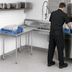 Thumbnail image #3 for Advance Tabco Left-Hand L-Shaped Soil Dishtable with Pre-Rinse Sink, 47 Inch