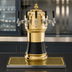 Thumbnail image #3 for Glastender Zeus 5-Faucet Air-Cooled Countertop Draft Dispensing Tower with Mirror Finish
