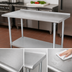 Thumbnail image #3 for Advance Tabco Special Value 304 Stainless Steel Work Table with 1-1/2-Inch Rear Splash and Adjustable Undershelf, 72 x 24 Inches