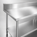Thumbnail image #3 for Advance Tabco 144-Inch 14-Gauge 304 Stainless Steel Work Table with 10-Inch Backsplash and Undershelf
