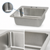 Thumbnail image #3 for BK Resources DDI-2016824 Deep Drawn Drop-In Sink, 1 Compartment, 23 x 21 x 8 in.