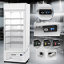 Thumbnail image #3 for MarketMax White Reach-In Glass Door Refrigerated Merchandiser with Electronic Smart Lock, 25.97 Cu. Ft.