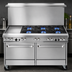 Thumbnail image #3 for Ultimate 60-Inch Gas Restaurant Range with 6 Burners, 24-Inch Griddle, and 2 Standard Ovens