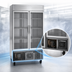 Thumbnail image #3 for Beverage Air Vista® Series Two-Section Bottom-Mount Reach-In Glass Door Freezer, 46.2 Cu. Ft., 52 Inch Wide