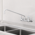 Thumbnail image #3 for T&S Brass 8-Inch Wall Mount Double Pantry Faucet with 18-Inch Swing Nozzle
